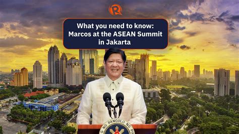 what you need to know marcos in jakarta for the asean summit