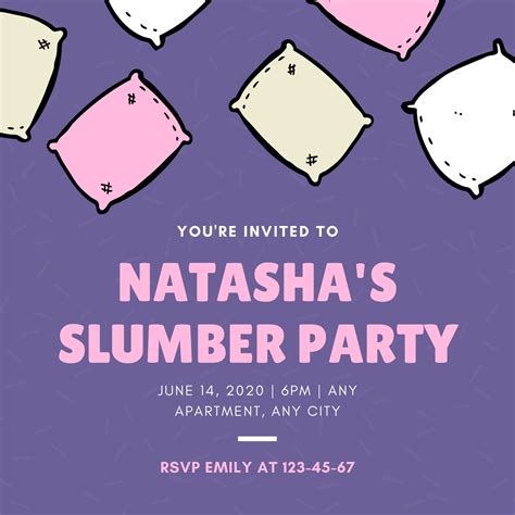 Customize 41 Pajama Party Invitations Templates Online Canva