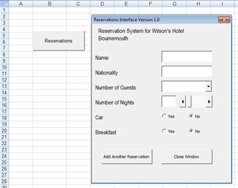 User Interface Design Using A UserForm In Excel 2007 And Excel 2010