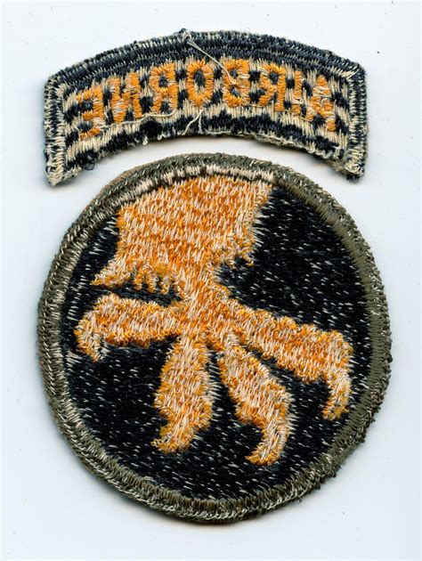 Ww2 17th Airborne Division Patch Chasing Militaria