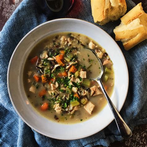 Step 3 bake for 20 minutes or until the chicken is done. Roasted Chicken, Mushroom and Wild Rice Soup Recipe ...