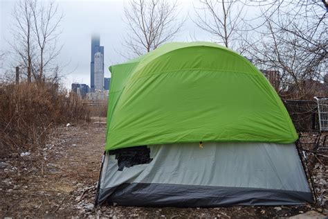 Exploring A Tent City Along The Chicago River Chicago News Wttw