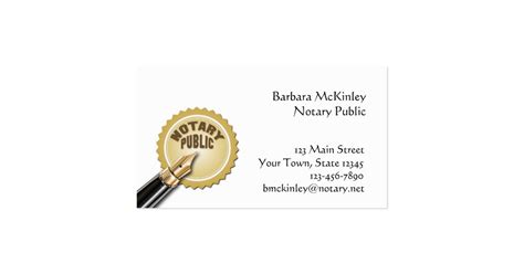 Check spelling or type a new query. Notary Public Business Card | Zazzle
