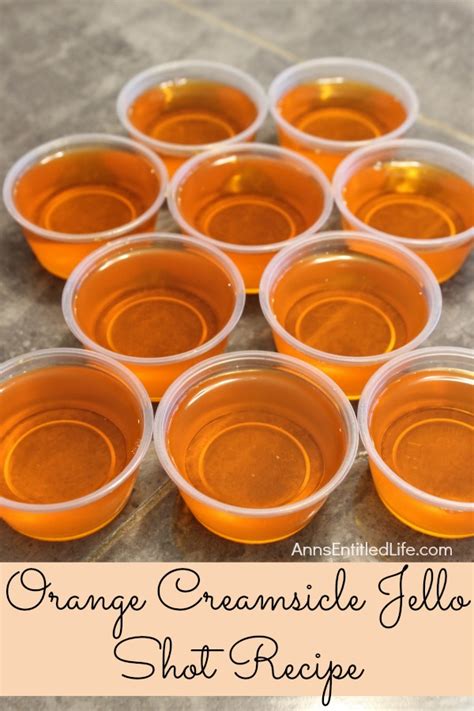 orange creamsicle jello shots recipe