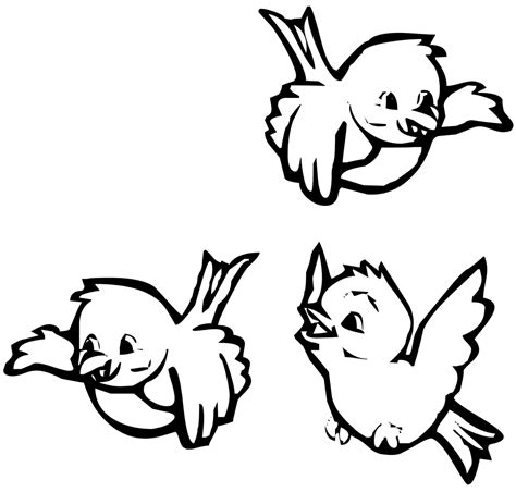 Cute Bird Coloring Pages At Free Printable Colorings