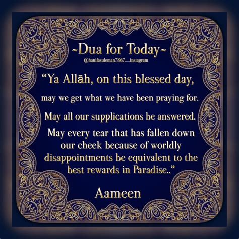 Ya Allāh On This Blessed Day May We Get What We Have Been Praying