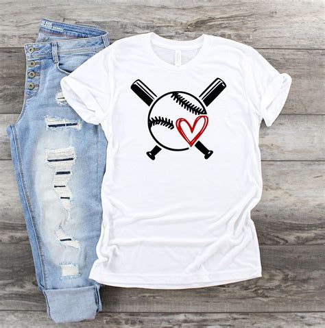 2020 popular 1 trends in women's clothing, men's clothing, mother & kids with baseball mom tee shirt and 1. Baseball Heart Tee, Baseball Mom Shirt, Baseball Tee ...
