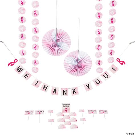 Pink Ribbon Treat Table Decorating Kit Oriental Trading
