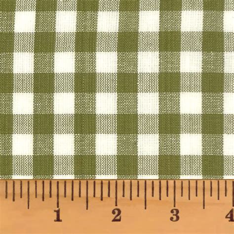 Sage Green 5 Mini Buffalo Plaid Homespun Cotton Fabric Jubilee Fabric