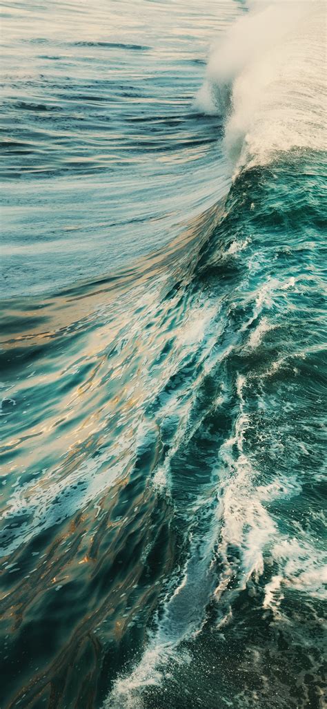 Blue Ocean Waves During Daytime Iphone X Wallpapers Free Download