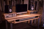 Custom Made Studio Desk For Audio + Video Production W/ Keyboard ...