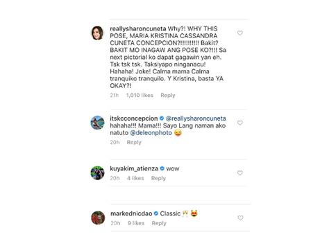 sharon cuneta reacts to sexy photo of kc concepcion on ig gma entertainment