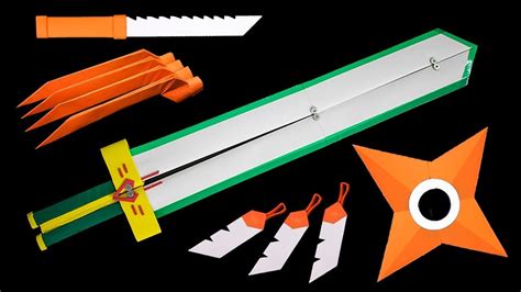3easy Papercraft Ninja Sword Template Shearartt