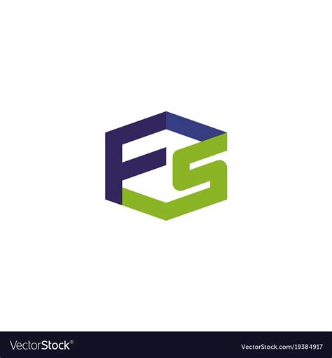 Letter Fs Logo Vector Image On Vectorstock Fs Logo Typographic Logo