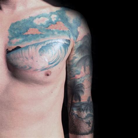 90 Tatuajes Para Surferos Con Significado Tablas Olas Y Más