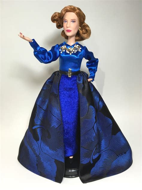 cinderella 2015 lady tremaine blue dress ooak doll by blue s dolls on deviantart