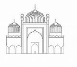 Camis Minaret sketch template