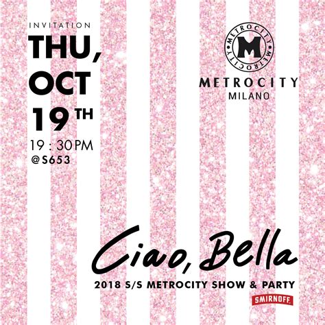 イタリア発「metrocity（メトロシティ）」は、‘2018 s s metrocity fashion show and party “ciao bella” を開催！｜株式会社