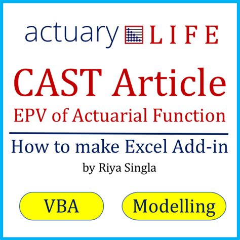 The risk assumed by the insurer is the risk of death of the insured in case of life insurance. How to create an Excel Add-In to build Actuarial Functions | ActuaryLife