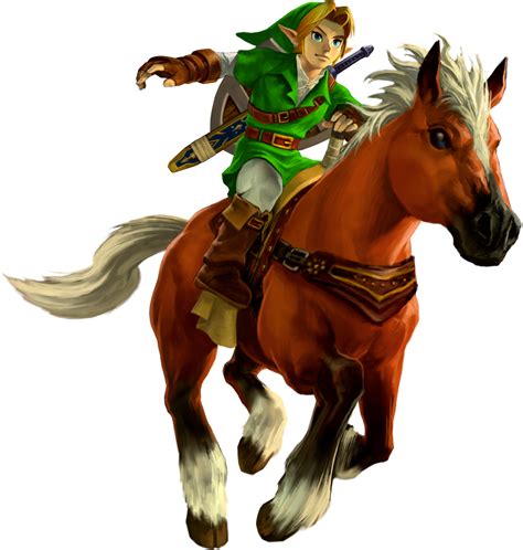 Image - Ocarina of Time 3D Artwork Adult Link riding Epona (Official Artwork).png | Zeldapedia ...