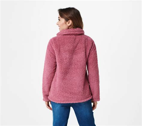 Cuddl Duds Sherpa Wrap Front Jacket