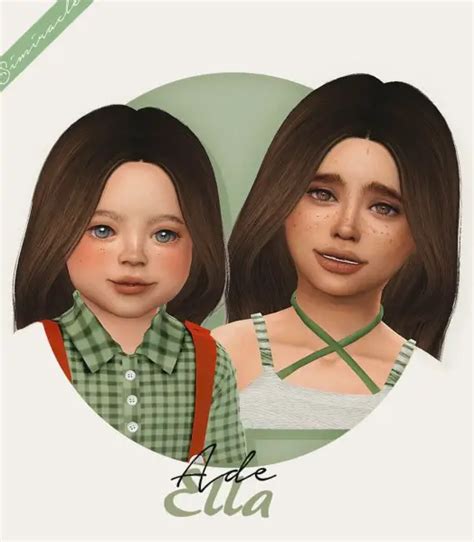 Simiracle Adedarma S Ella Hair Retextured Sims 4 Hairs