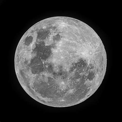 Grayscale Photo Of Full Moon Photo Free Space Image On Unsplash