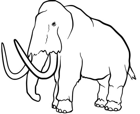 A Mammoth Coloring Page Download Print Or Color Online For Free