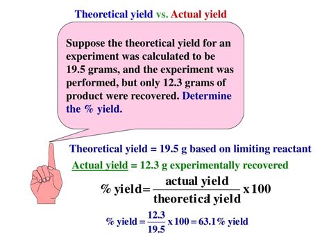 PPT - Theoretical yield vs. Actual yield PowerPoint ...