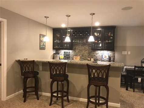 Ryan Homes Rome Model Finished Basement Wet Bar Basement Bar Designs