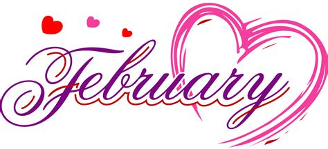 February Calendar Heading Clipart Clipground
