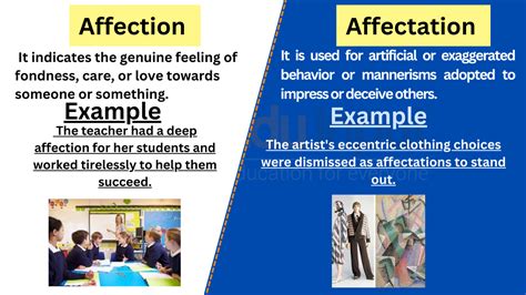 Affection Vs Affectation Difference Between And Examples