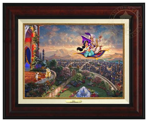 Thomas Kinkade 12 X 16 Framed Canvas Classicsdisney Aladdin Movies Disney Images