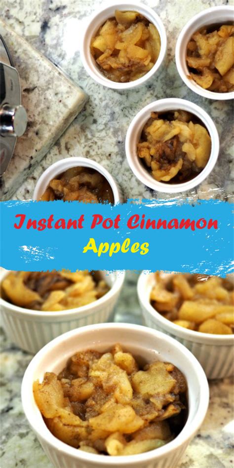 This warm and gooey, apples with cinnamon, cardamom and brown sugar is the easiest and quickest fall dessert you can make. Instant Pot Cinnamon Apples - Best easy cooking - Best ...