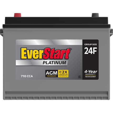 Buy Everstart Platinum Agm Battery Group Size 24f 12 Volt 710 Cca