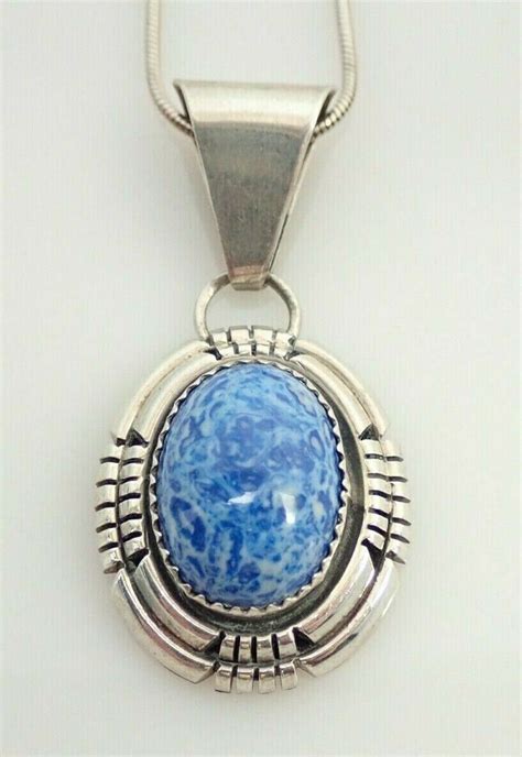 Vintage Navajo Ray Begay Signed Blue Stone Sterling S Gem