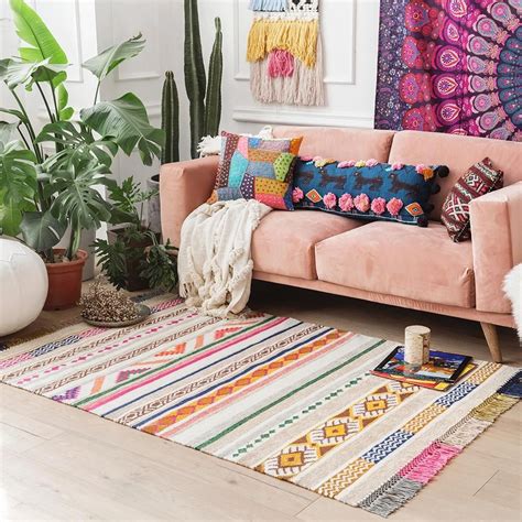 Ines Kilim Handmade Rug Moroccan Decor Living Room Decor Living