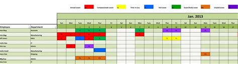 It is a professional way to write leave. Annual staff leave planner Excel Template for scheduling ...