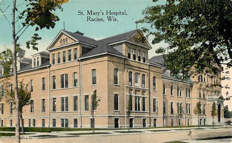 St Marys Hospital Postmarked 1941 Hometown Racine Vintage Postcards