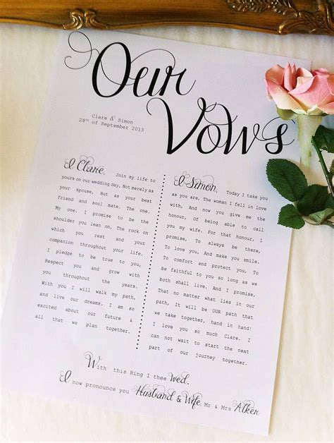 Best 25 Personal Wedding Vows Ideas On Pinterest Wedding Vows