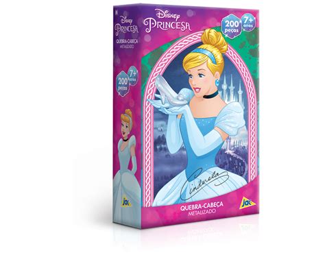 Princesas Cinderela 200 Peças Metalizado Toyster Brinquedos Toyster