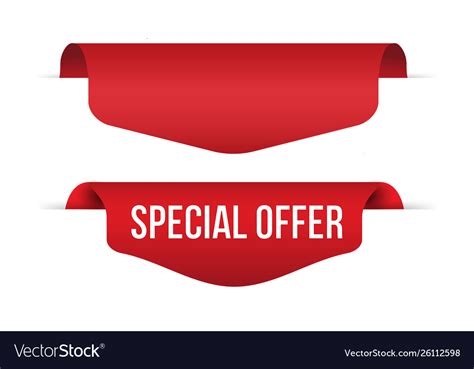 Red Banner Special Offer Royalty Free Vector Image