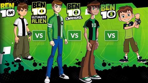 Ben10 Alien Force Vs Ben10 Ultimate Vs Ben10 Omniverse Vs Ben10 Reboot