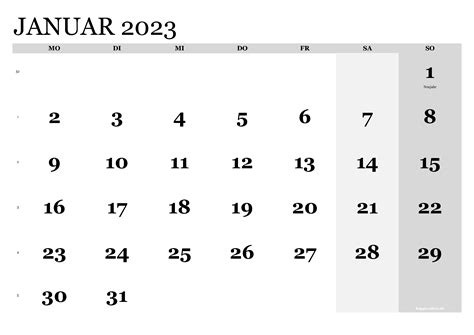 Kalender Januar 2024 Zum Ausdrucken Pdf Xls Png