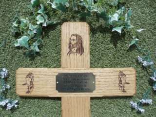 This video comes from me not being able to find a good video explaining how to do the. 36 Personalised Wooden Oak Memorial Cross Grave Marker ...