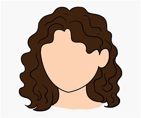 How To Draw Curly Hair Cartoon Curly Hair Girl Hd Png Download Kindpng