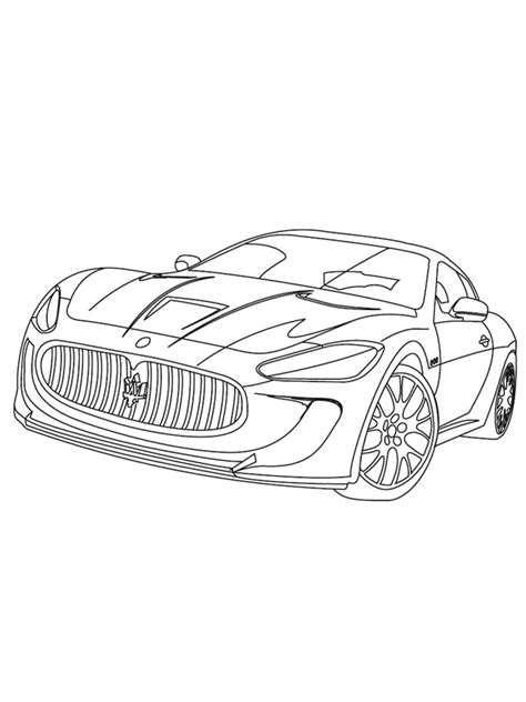 Maserati Ausmalbild