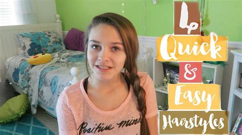 4 Easy And Quick Hairstyles For Girls Emma Maries World Youtube