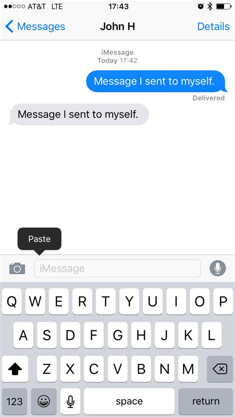 Copy And Paste Text In Messages Apple Community