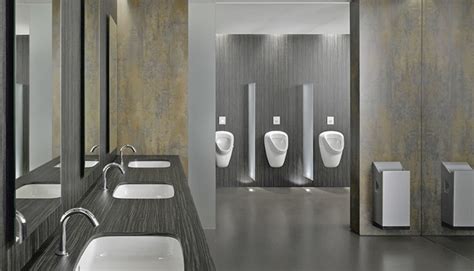 Private bathrooms—like those found in residences—and public restrooms. Commercial bathroom design trends - Specialty Product Hardware
